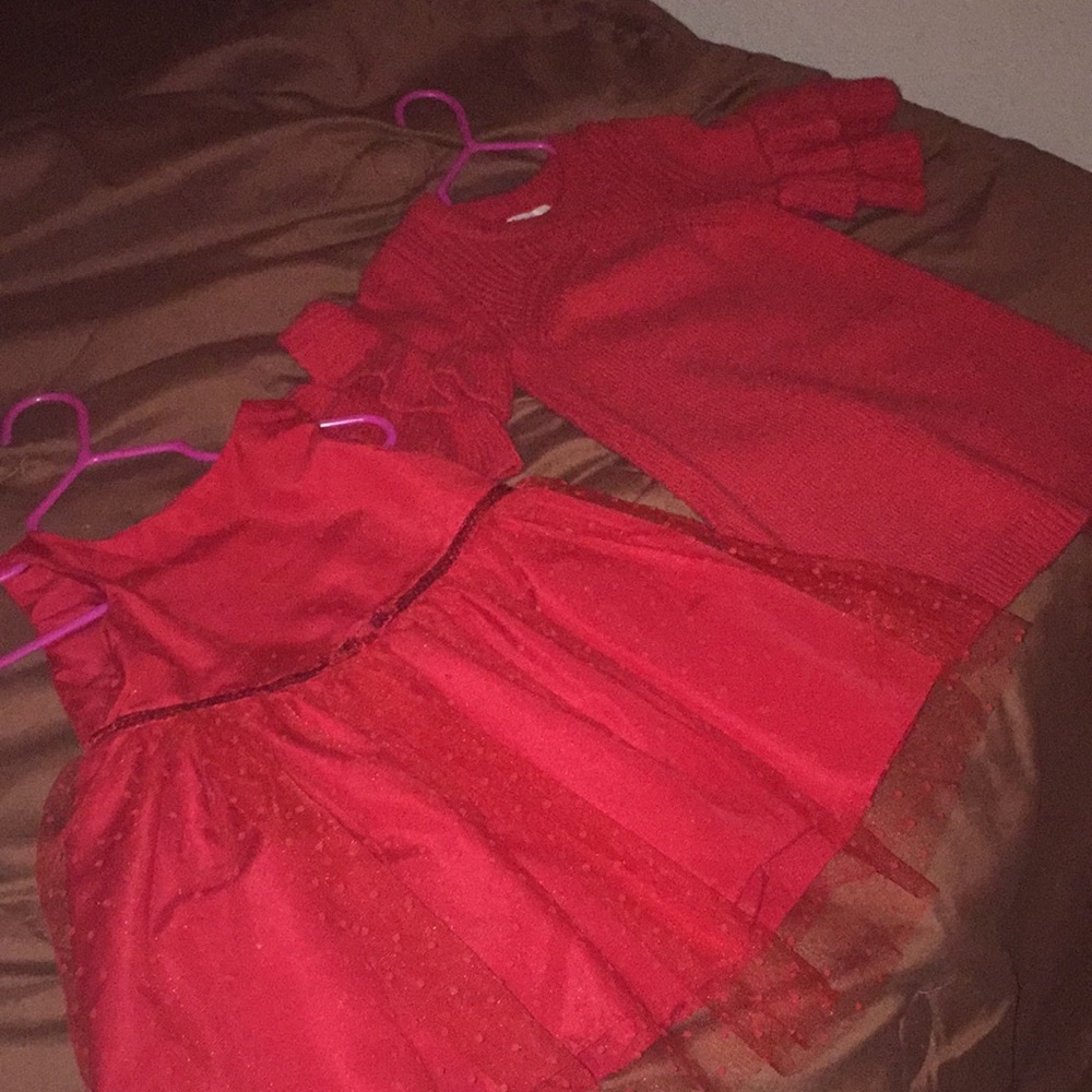 2 Red Toddler Dresses (Cat & Jack/ Genuine Kids)